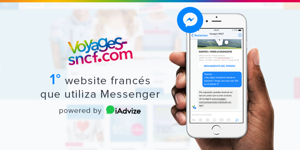 Voyages-sncf.com propone Messenger a sus clientes con la ayuda de iAdvize Voyages-sncf.com propone Messenger a sus clientes con la ayuda de iAdvize