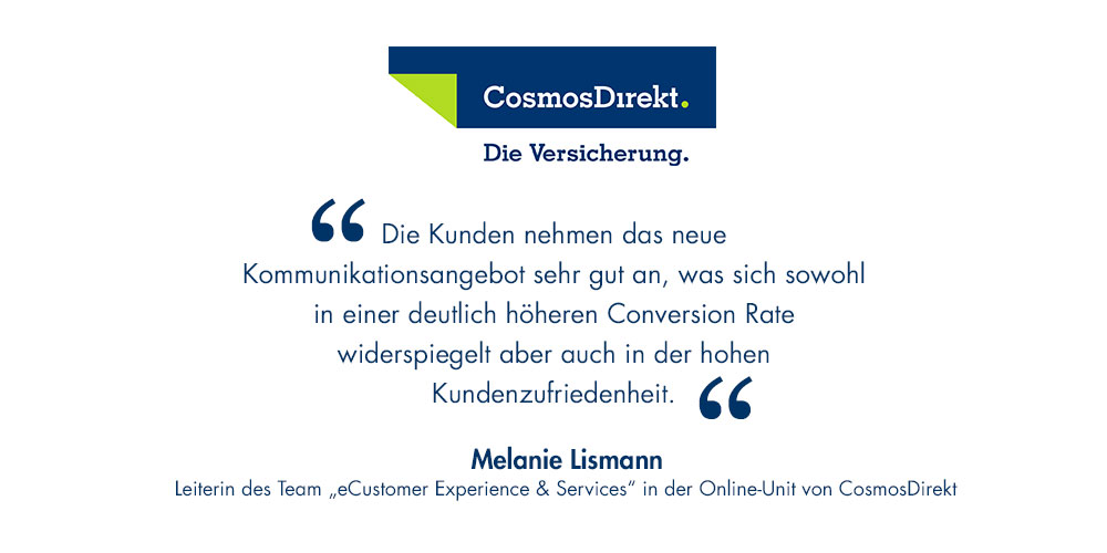 Conversational Commerce bei CosmosDirekt – ein Interview mit Melanie Lismann Conversational Commerce bei CosmosDirekt – ein Interview mit Melanie Lismann
